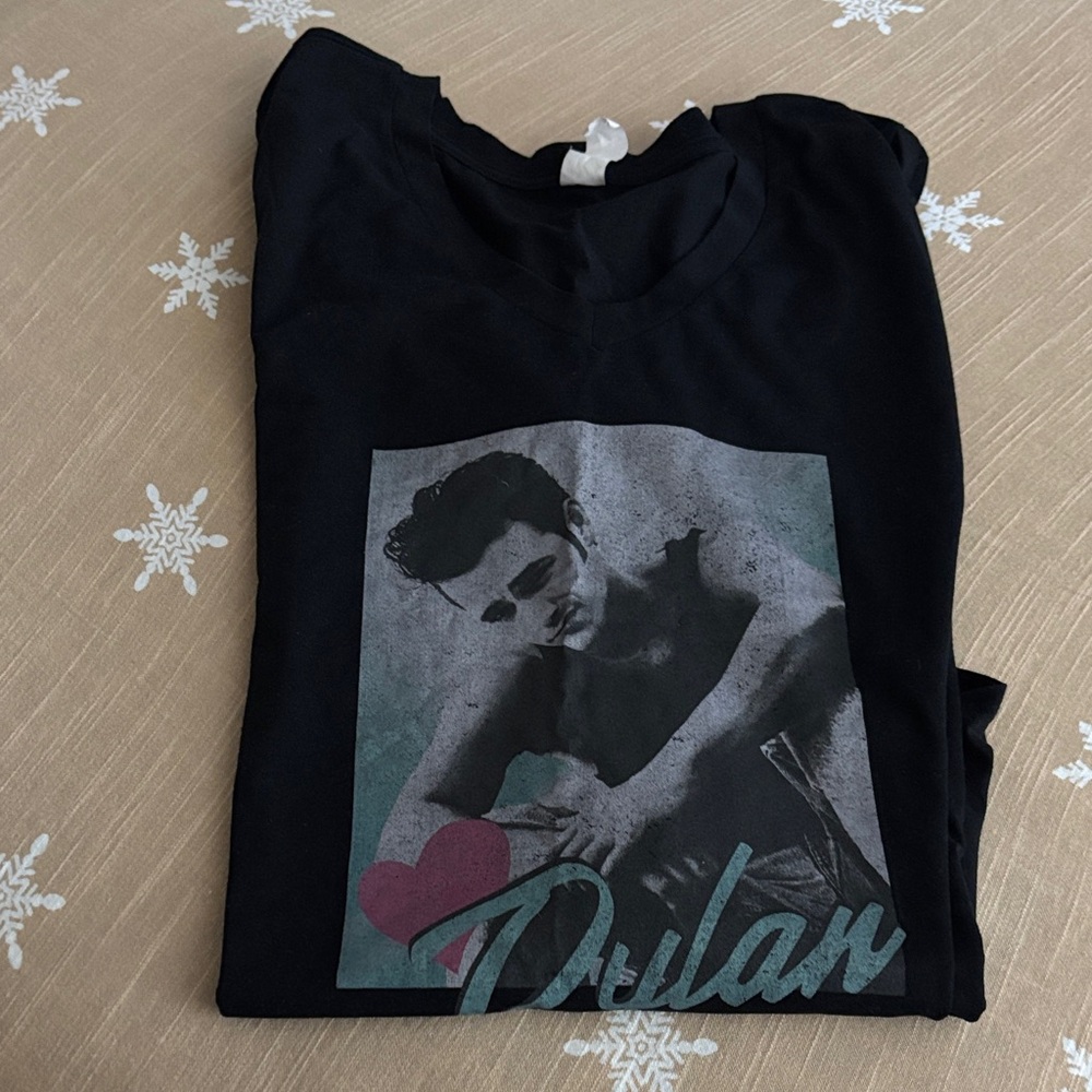 Dylan 90210 Black Graphic T-Shirt